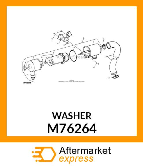 WASHER, WASHER M76264