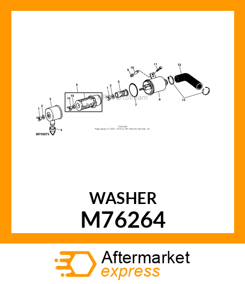 WASHER, WASHER M76264