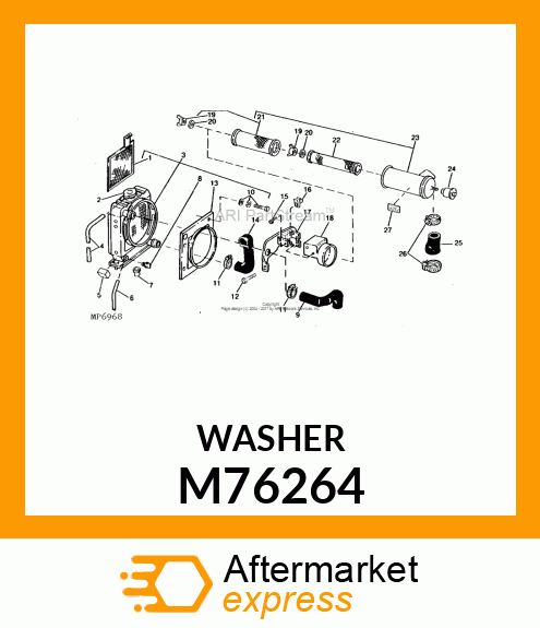 WASHER, WASHER M76264