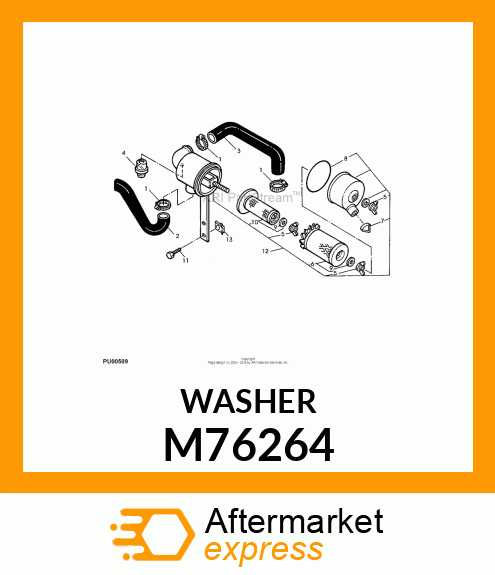 WASHER, WASHER M76264