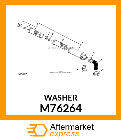 WASHER, WASHER M76264