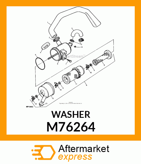 WASHER, WASHER M76264