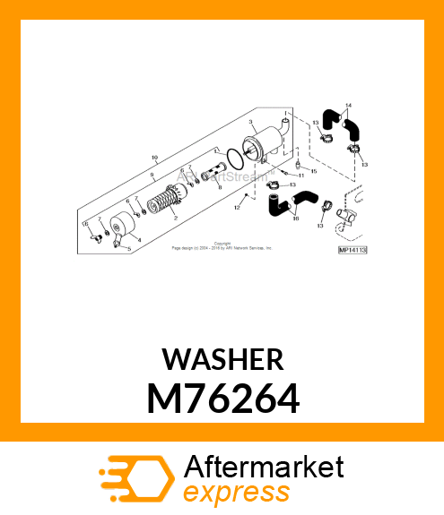 WASHER, WASHER M76264