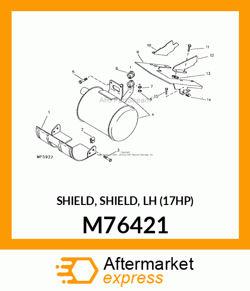 SHIELD, SHIELD, LH (17HP) M76421