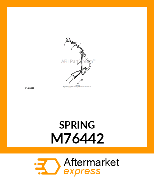 EXTENSION SPRING M76442