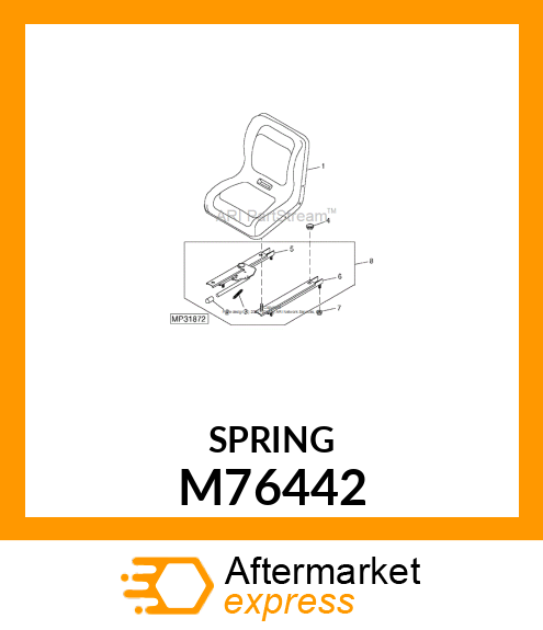 EXTENSION SPRING M76442