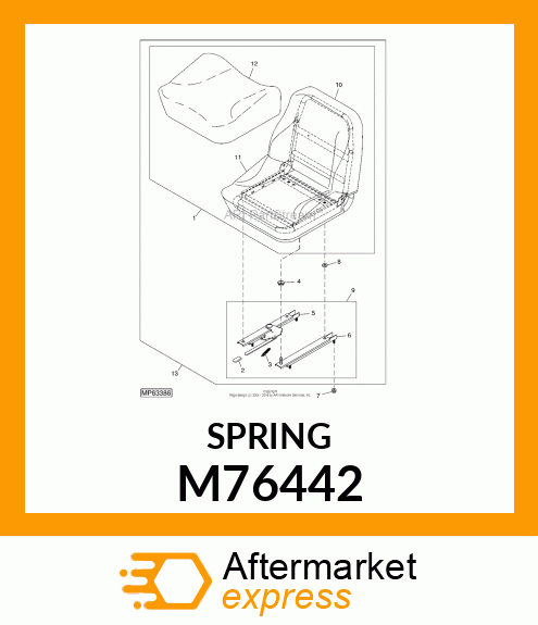 EXTENSION SPRING M76442