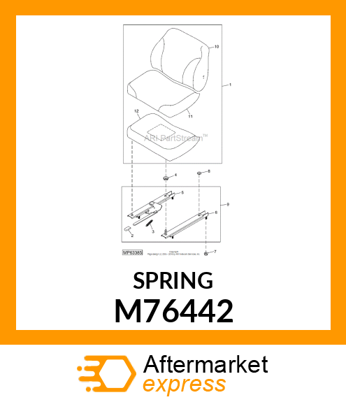 EXTENSION SPRING M76442