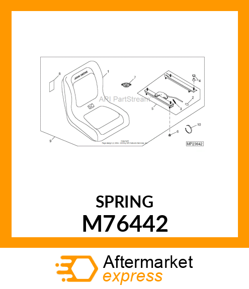 EXTENSION SPRING M76442