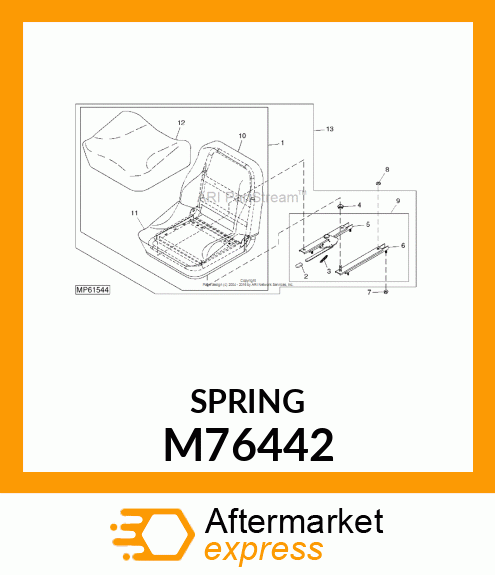 EXTENSION SPRING M76442