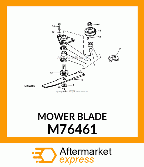 BLADE, MEDIUM LIFT CUTTING (50") M76461