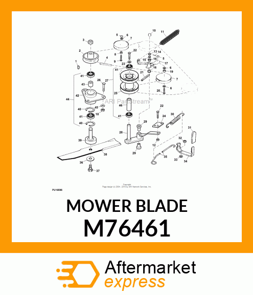 BLADE, MEDIUM LIFT CUTTING (50") M76461