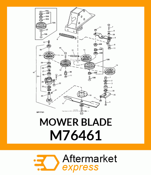 BLADE, MEDIUM LIFT CUTTING (50") M76461