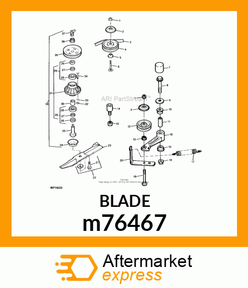 BLADE, HIGH LIFT (54") m76467