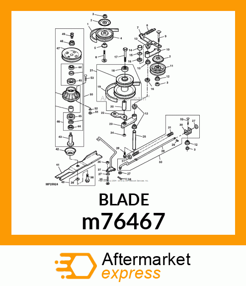 BLADE, HIGH LIFT (54") m76467