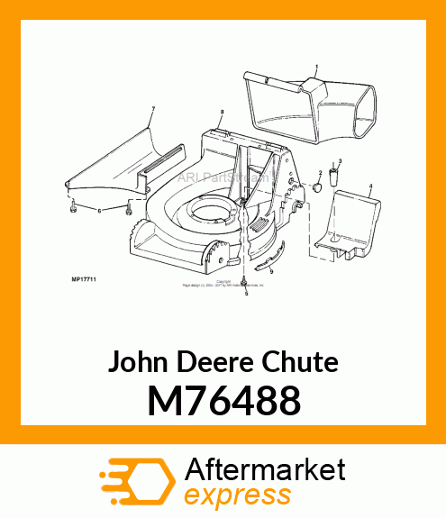 CHUTE, SIDE DISCHARGE M76488