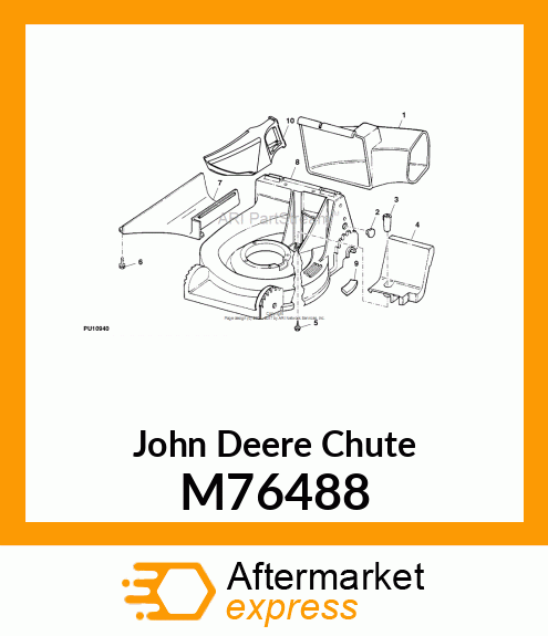 CHUTE, SIDE DISCHARGE M76488