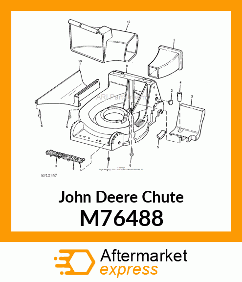 CHUTE, SIDE DISCHARGE M76488