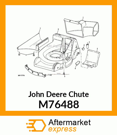 CHUTE, SIDE DISCHARGE M76488