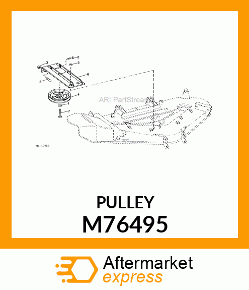 SHEAVE, GEARBOX M76495