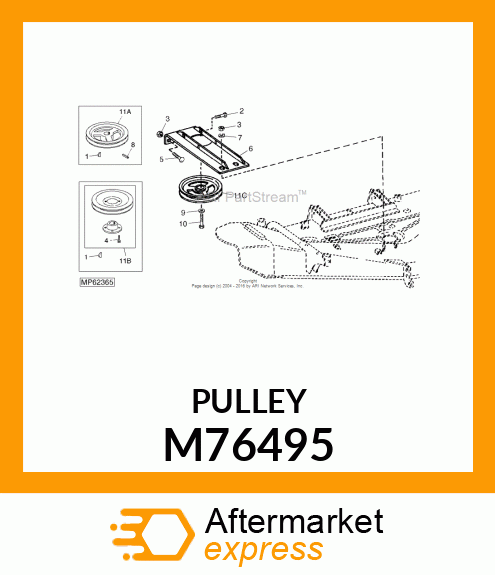 SHEAVE, GEARBOX M76495