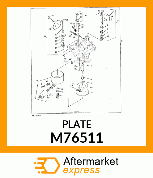 Plate - PLATE M76511