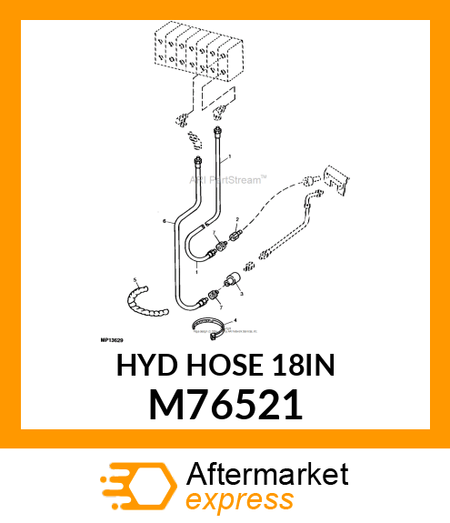 Spare part M76521 + Hydraulic Hose