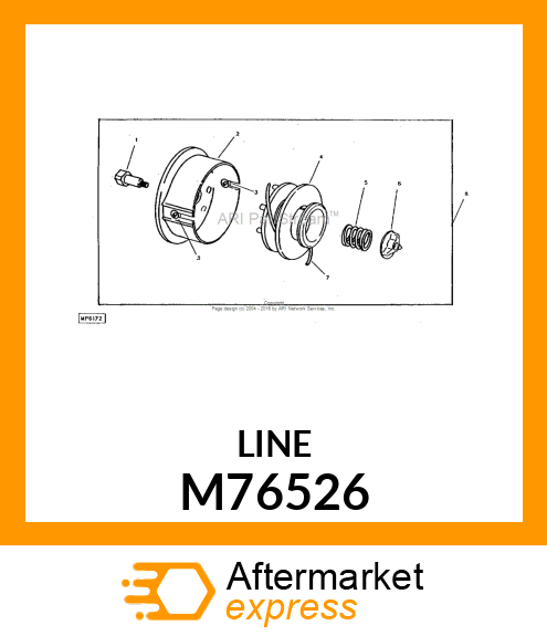 Cutting Line - LINE, 1 LBS BULK CUTTING .105 DIA. M76526