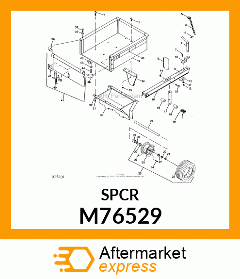 SPACER, WHEEL M76529