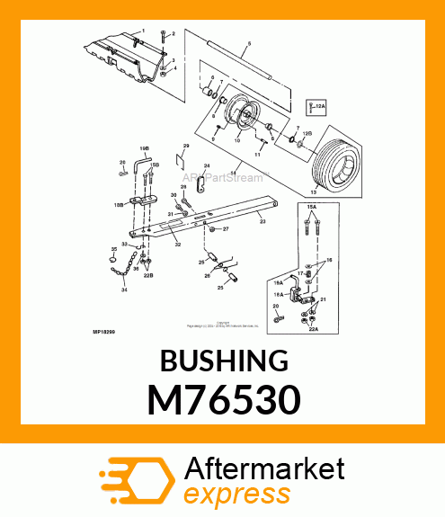 BUSHING, AXLE M76530