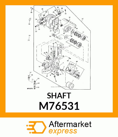 Shaft - SHAFT, TRUNNION M76531