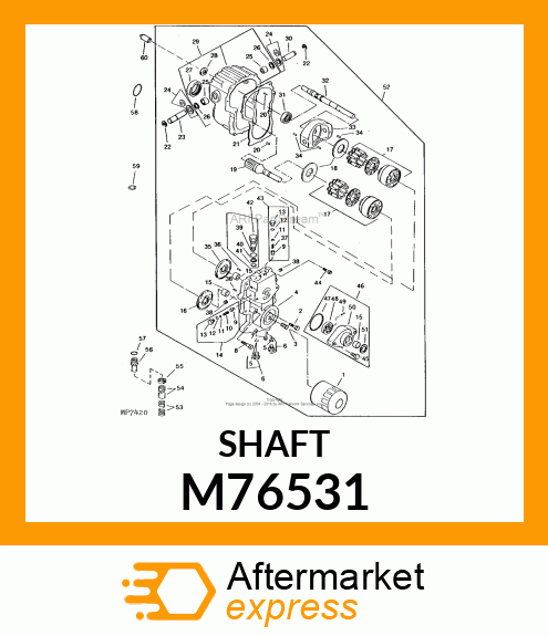 Shaft - SHAFT, TRUNNION M76531