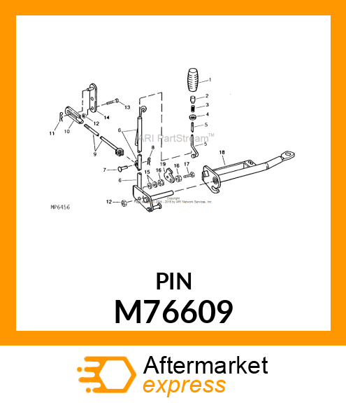 PIN, SPECIAL HEADED M76609