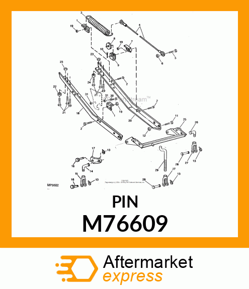 PIN, SPECIAL HEADED M76609