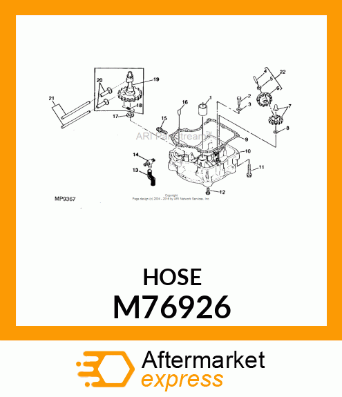 Tube - HOSE, OIL DRAIN M76926