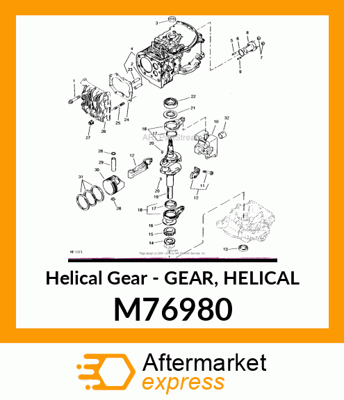 Gear Helical M76980