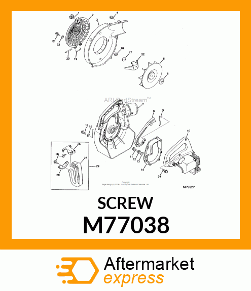 Screw - SCREW, 5 X 14 M77038