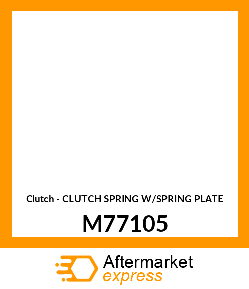Clutch - CLUTCH SPRING W/SPRING PLATE M77105