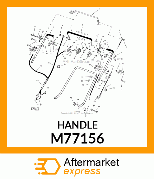 Handle - HANDLE, UPPER M77156