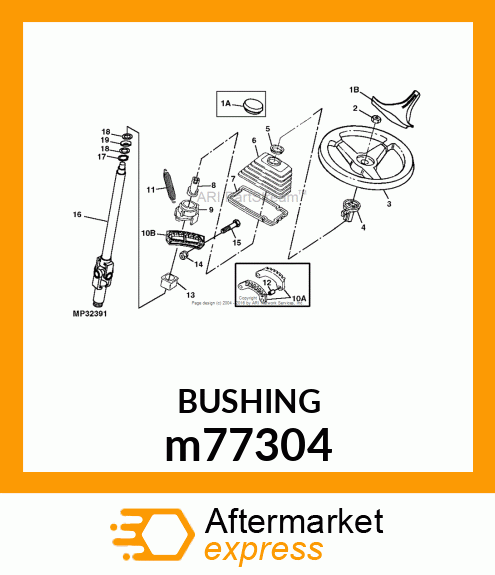 GUIDE, STEERING SHAFT m77304