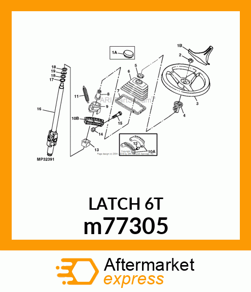 GUIDE, STEERING SHAFT m77305