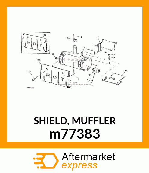 SHIELD, MUFFLER m77383