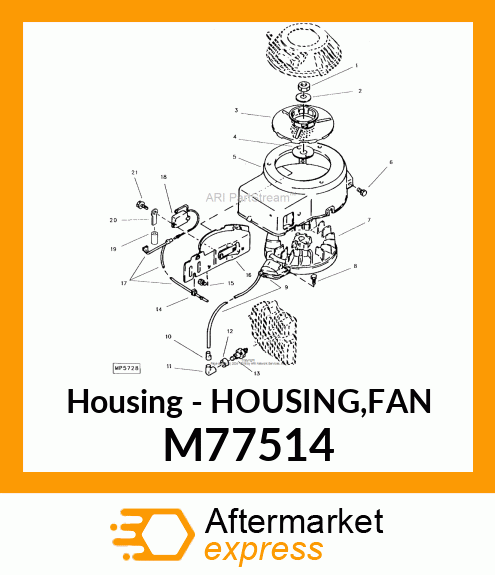 Housing - HOUSING,FAN M77514