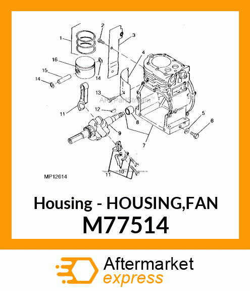 Housing - HOUSING,FAN M77514