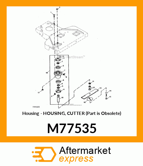 Housing - HOUSING, CUTTER (Part is Obsolete) M77535