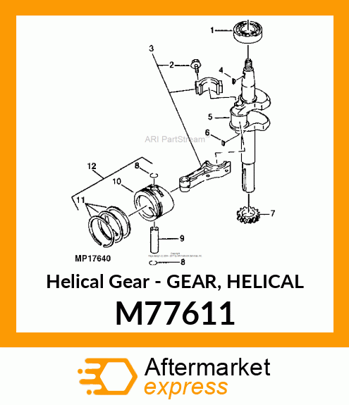 Gear Helical M77611