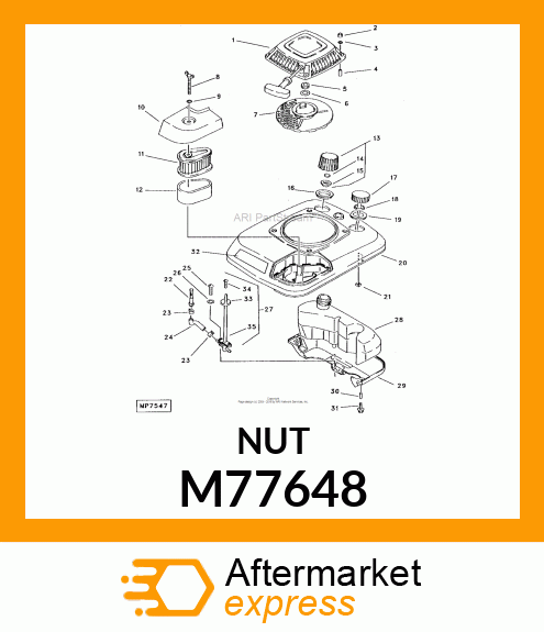 Nut M77648