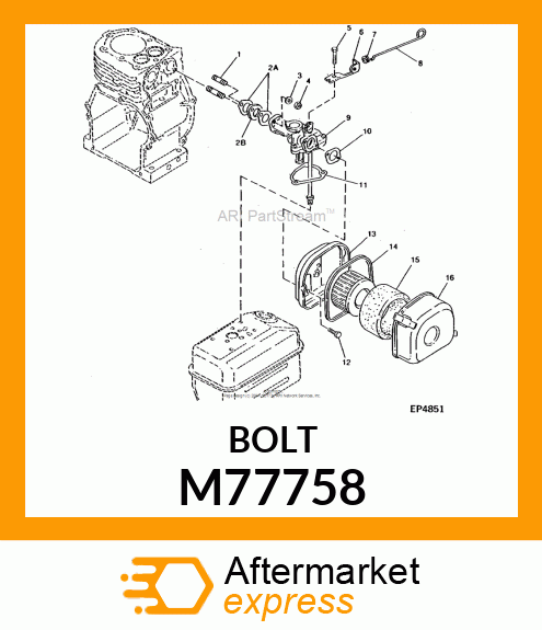 Bolt M77758