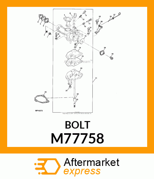 Bolt M77758