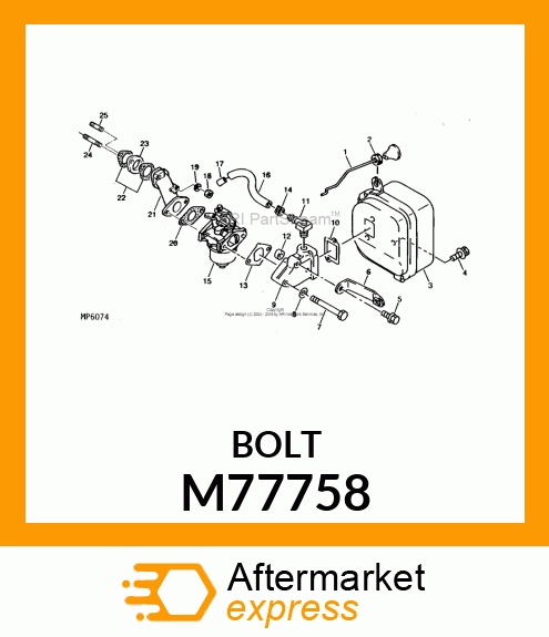 Bolt M77758